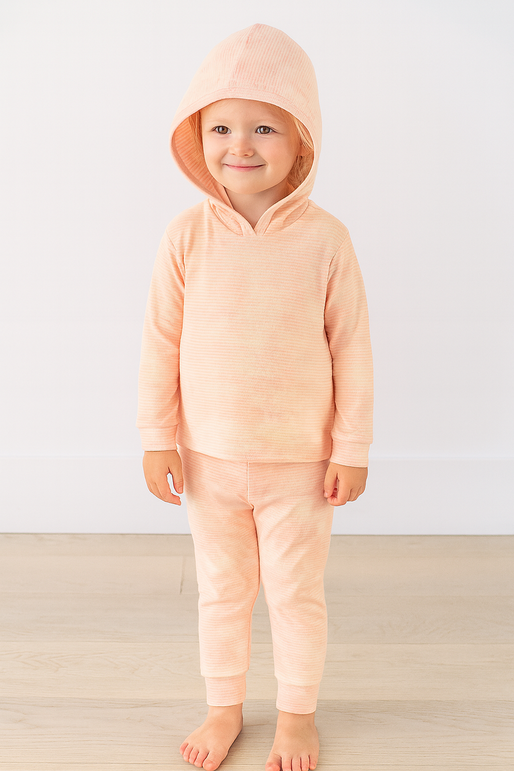 Toddler & Kid Stripe Rib Marble Hoodie and Jogger Sets