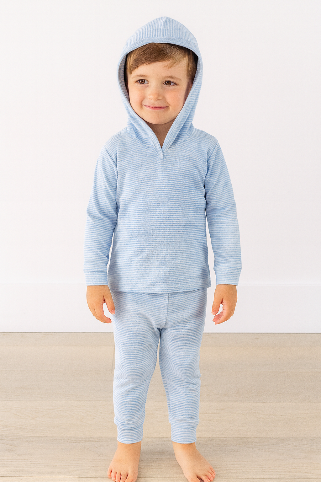 Toddler & Kid Stripe Rib Marble Hoodie and Jogger Sets