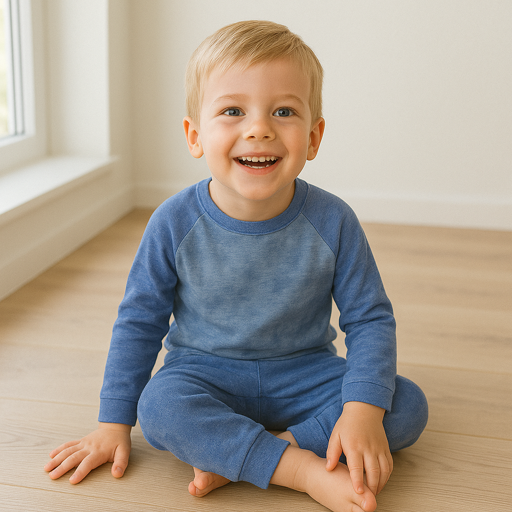 Garment Dyed Marble Slub Tee and Jogger Sets