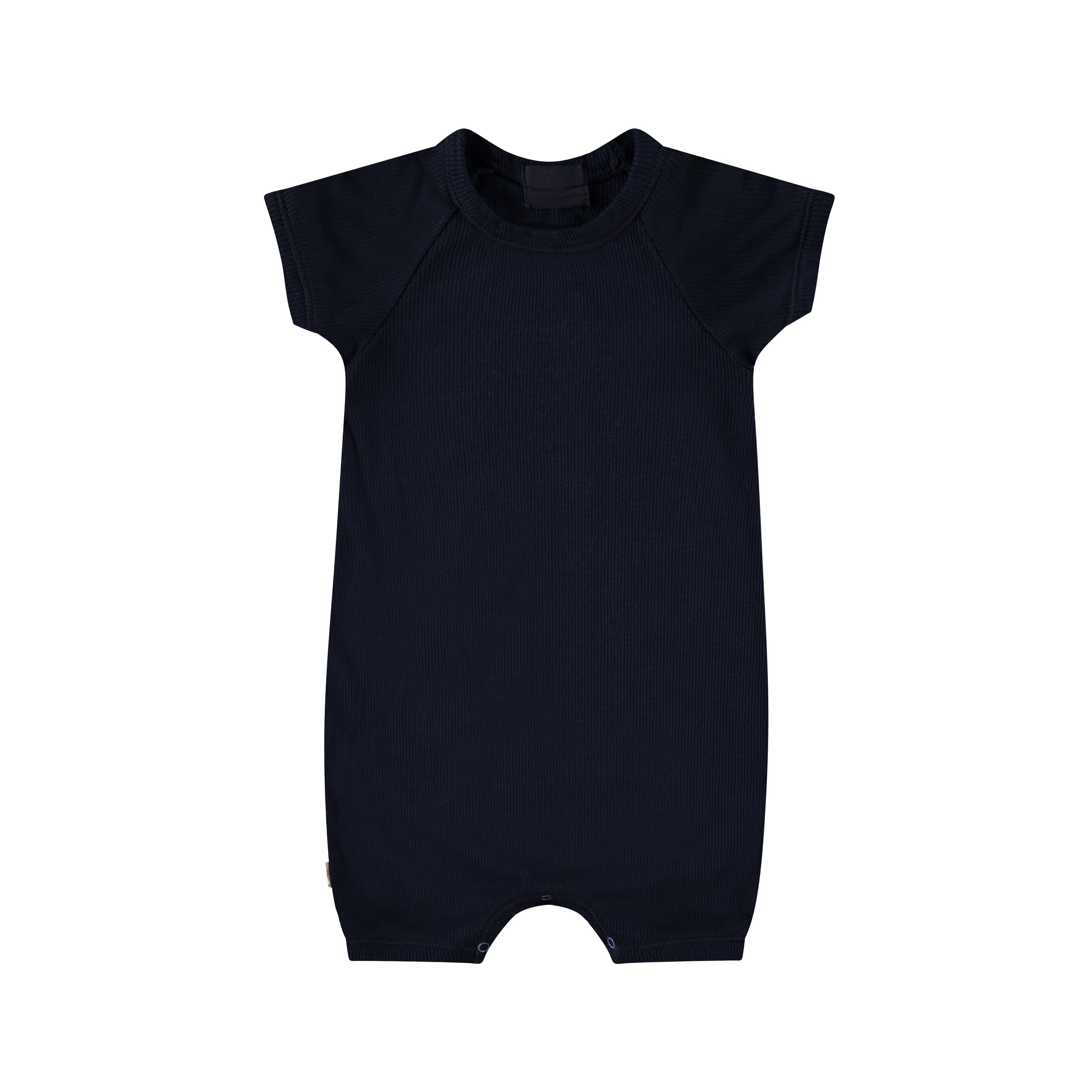 Garment Dye Ribbed Shortall Onesie