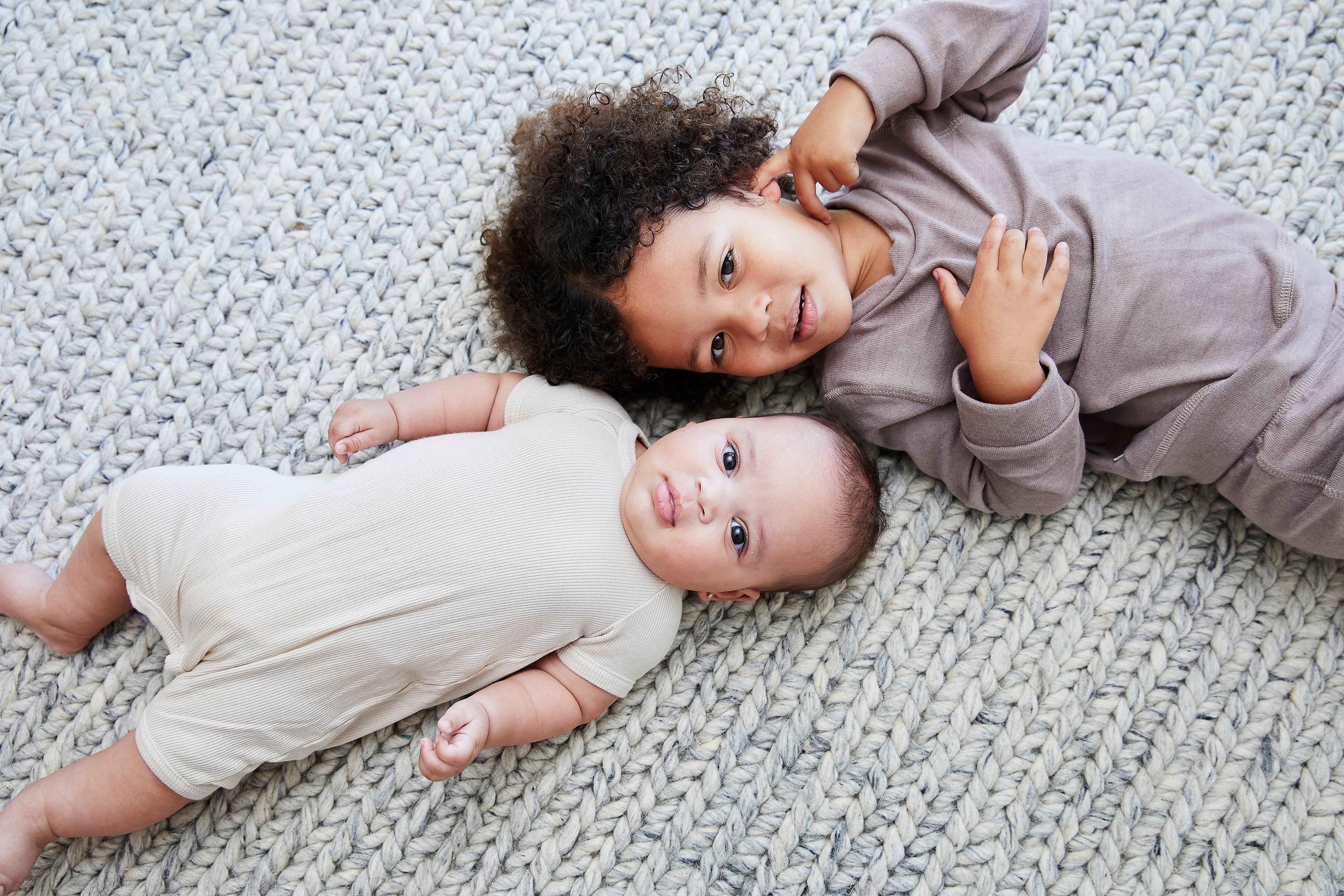 Garment Dye Ribbed Shortall Onesie