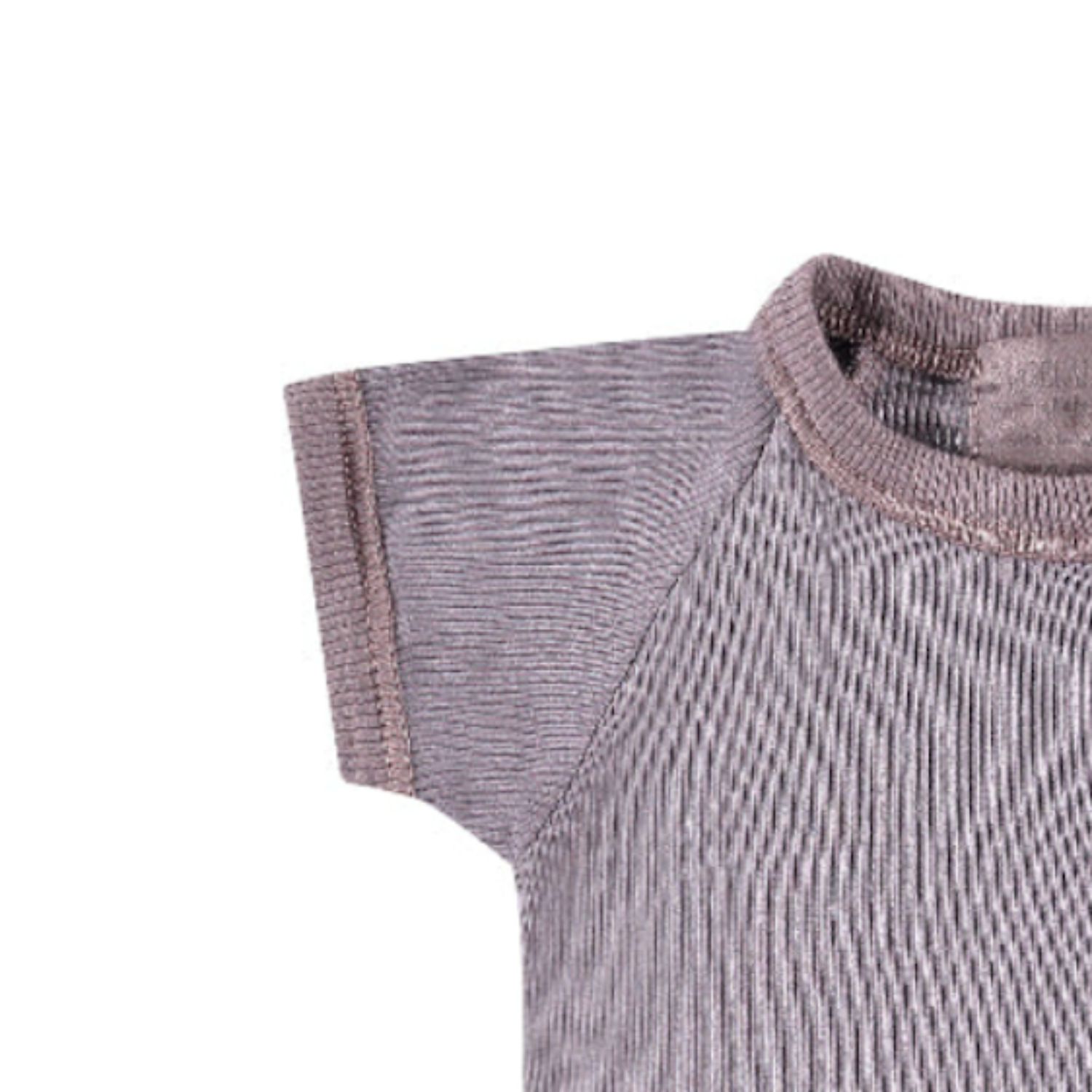 Garment Dye Ribbed Shortall Onesie