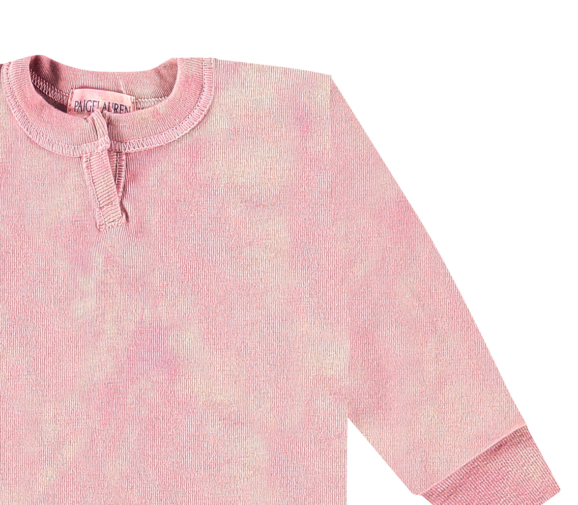 Eco-Marble Rib Henley Romper